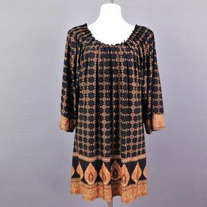Urban Mango Women Dress Black Brown L